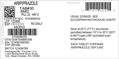 Label (67877 431 05 Aripiprazole 5mg 67046 885 30)